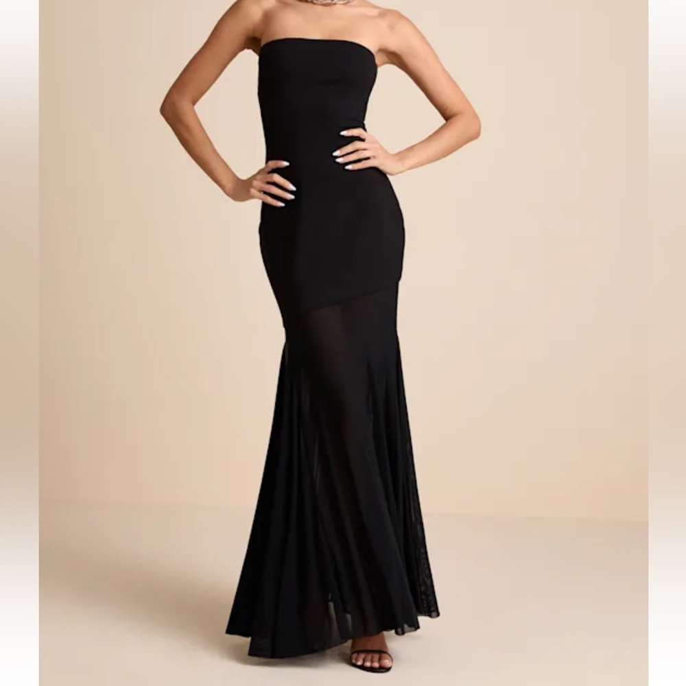 Mixed Media Black Gown